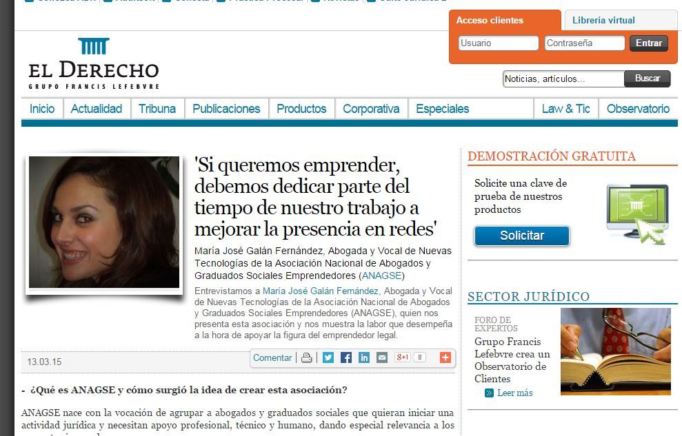 Entrevista maría josé galán